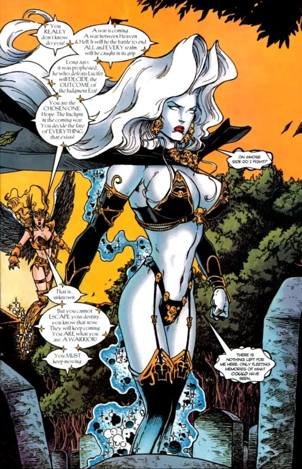 Lady Death's Black/Gold Outfit [Lady Death: The Odyssey #4]