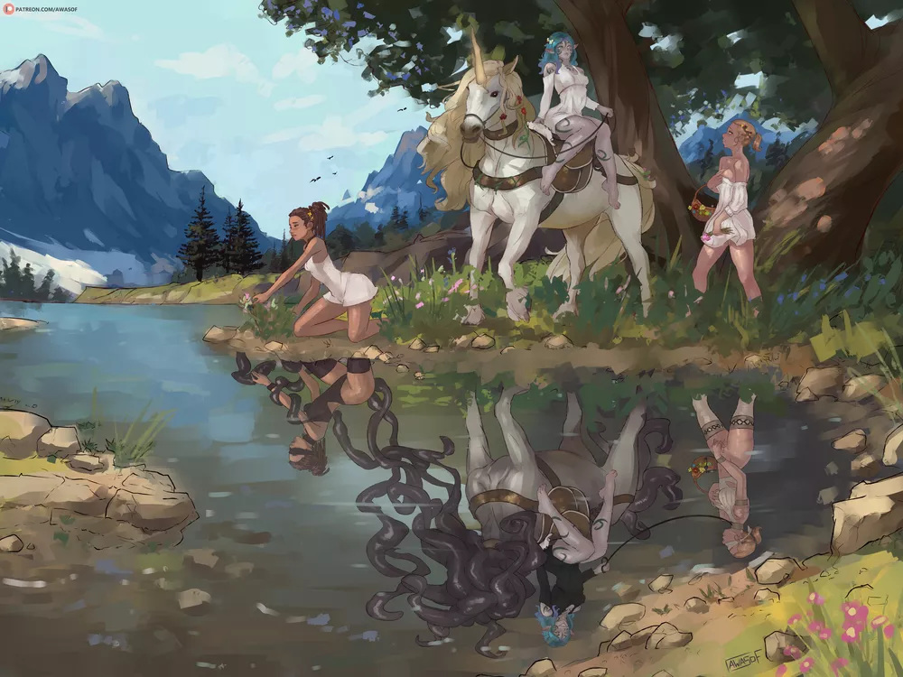 Lake Reflection by awasof (female)