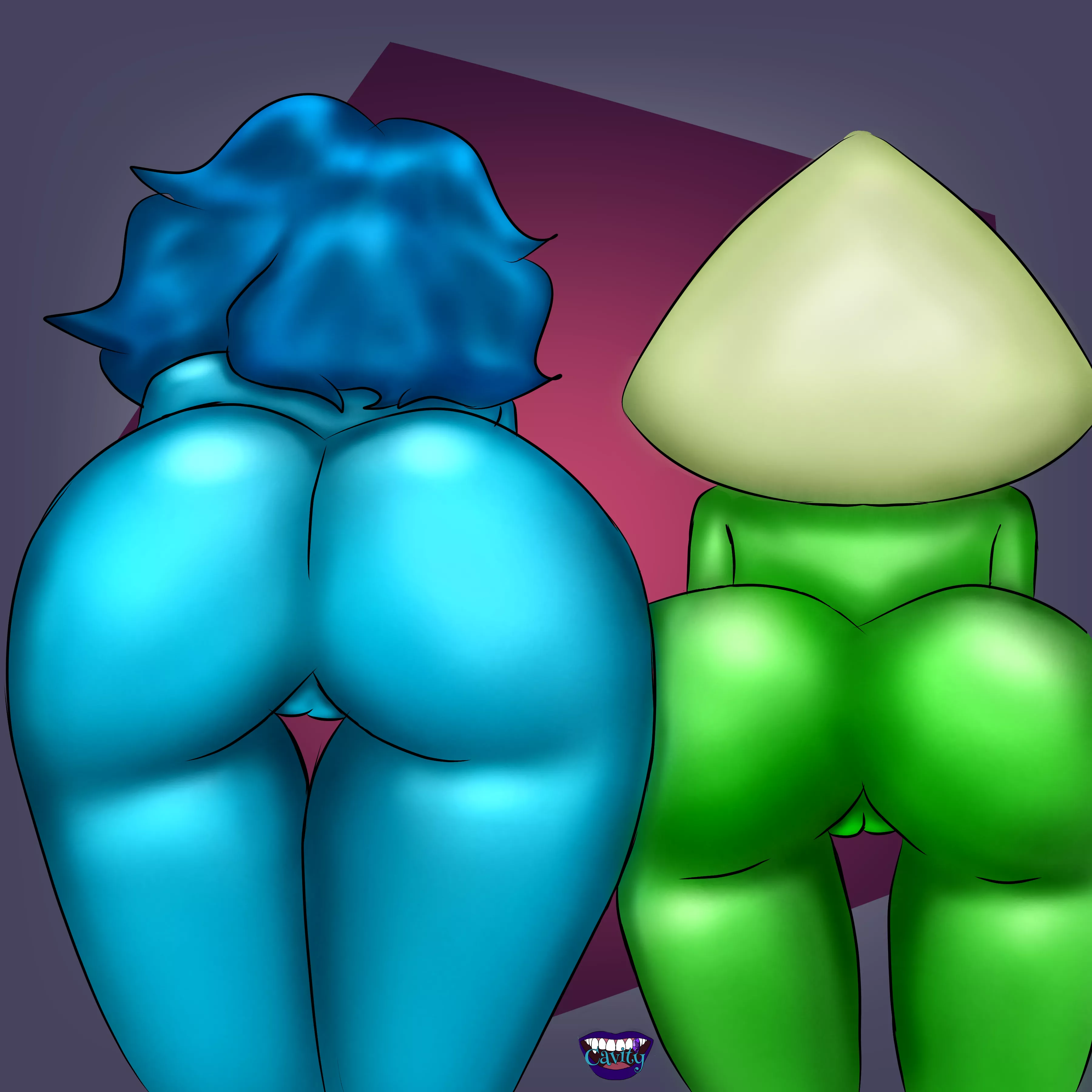Lapis and peridot have squish thighs Lapis and peridot have squish thighs