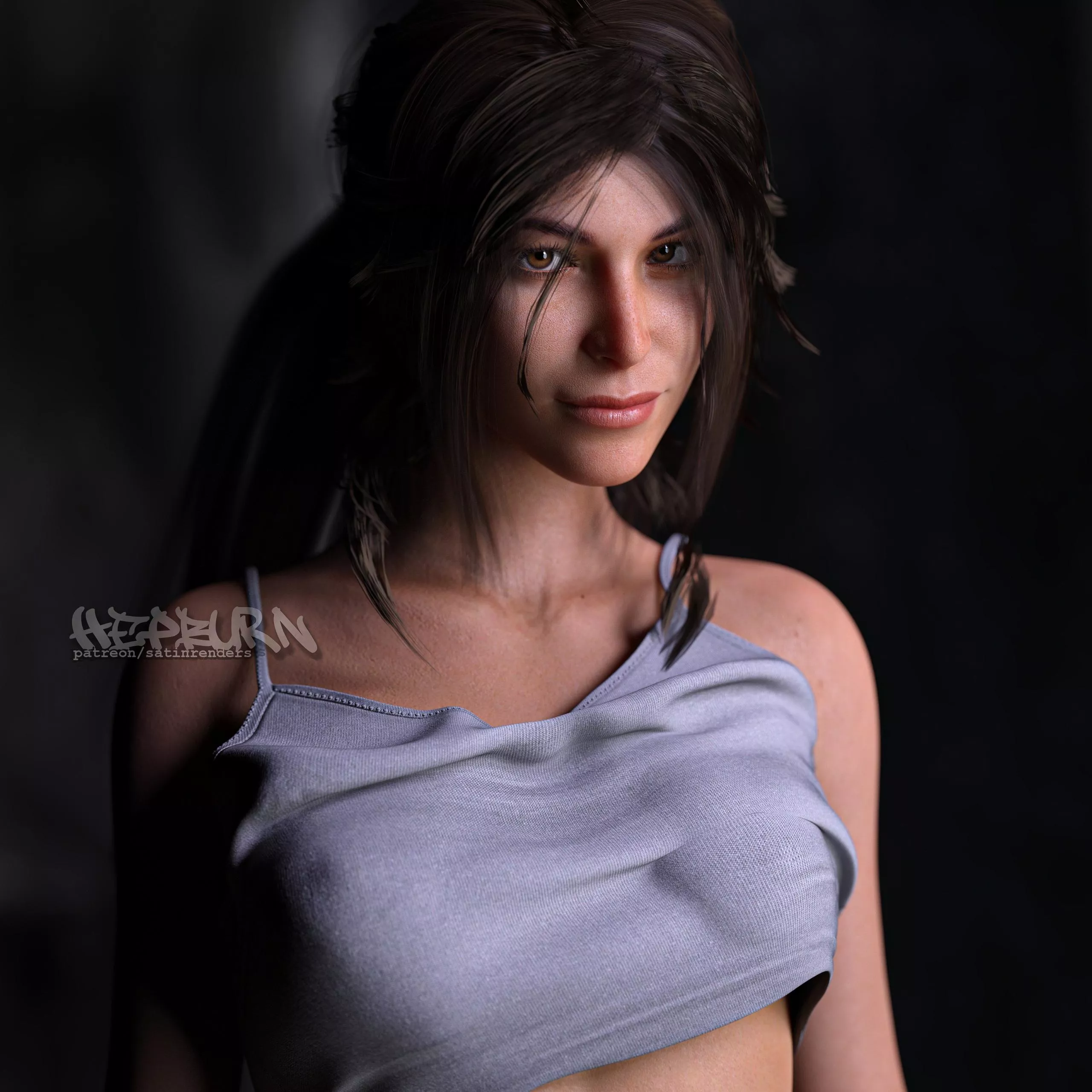 Lara Croft, Tomb Raider. (By me, Hepburn) Lara Croft, Tomb Raider. (By me, Hepburn)