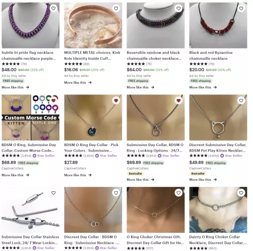 Last night I asked Daddy what he thought about collaring me 24/7 and he said he very much likes that idea, so I'm VERY excited (but not taking this lightly) Need something subtle - there's so many pretty options!! (Not a sales promotion, I don't own a