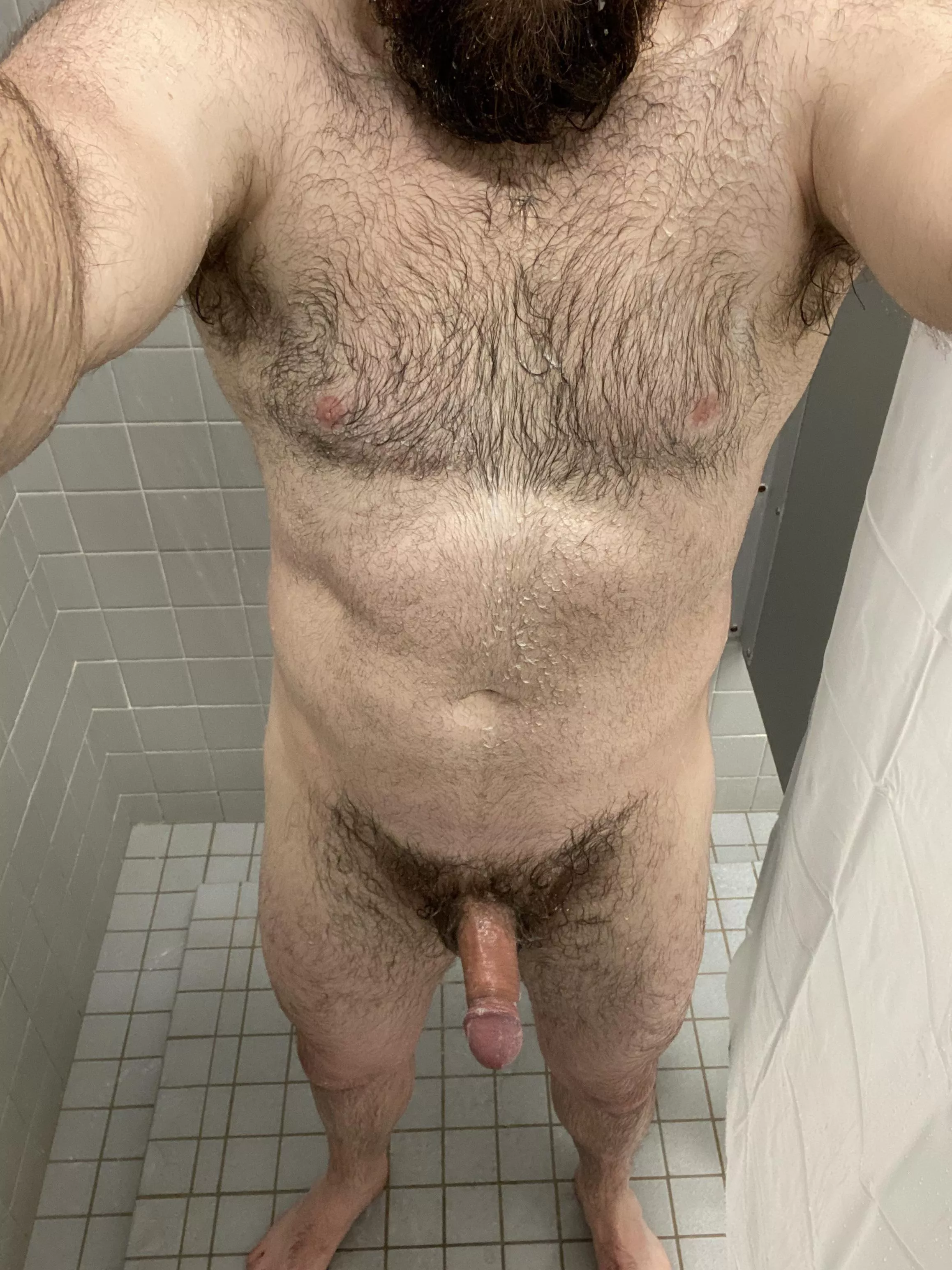 Last night in the gym shower