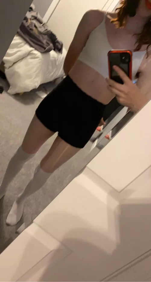 Late night outfit change