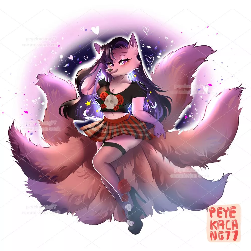 Latest commissions work~ also coms are still open! ʕ￫ᴥ￩ ʔ [ Art by me : @peyekacang77 on ig/twitter ]