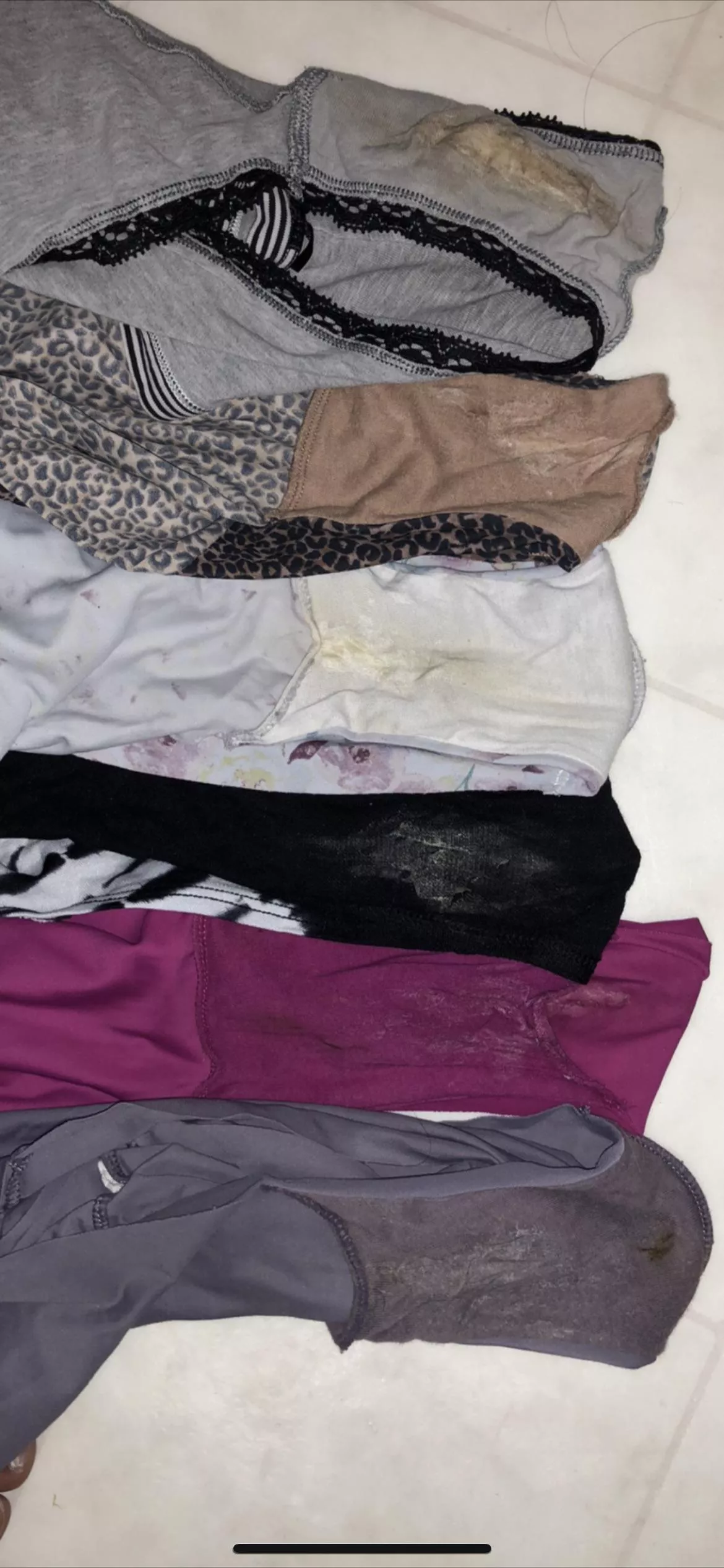 Laundry day panty examination