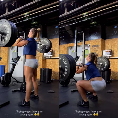 Lauren Stallwood working hard for a better Future... definitely she is not playing lol