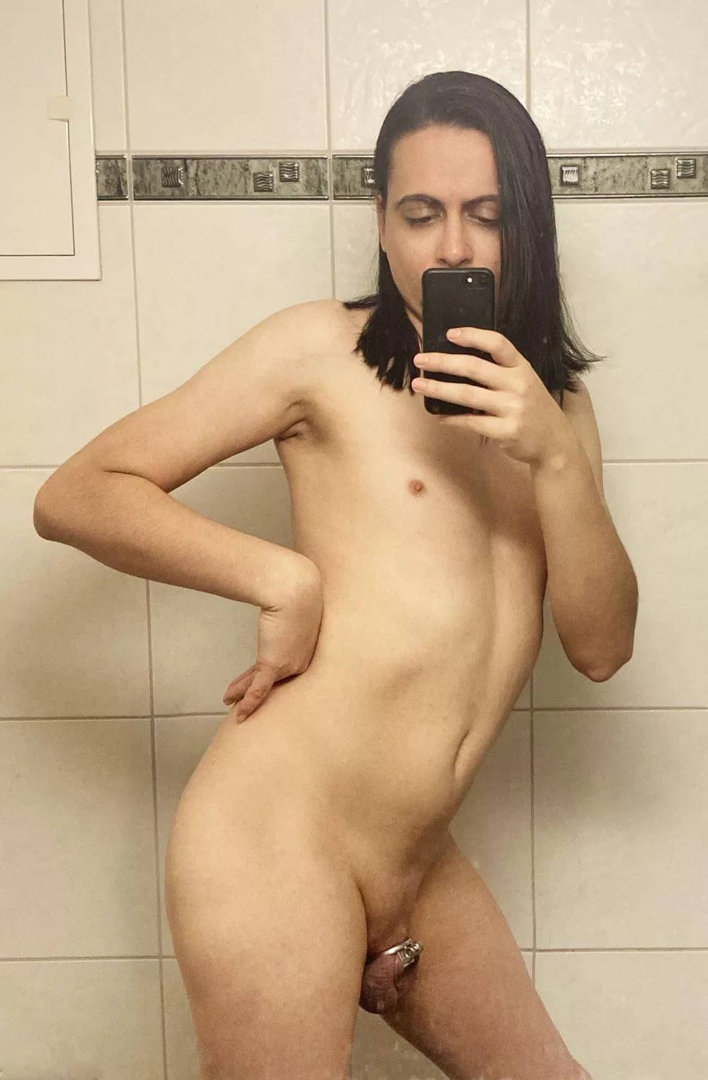 Learning to look feminine even when completely naked. Did I do a good job?