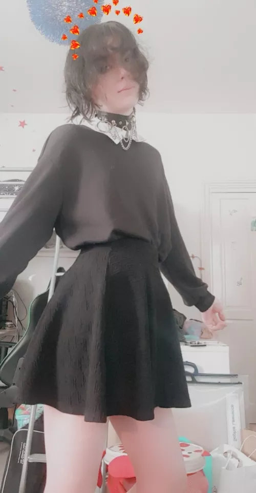 Legs on show for a change