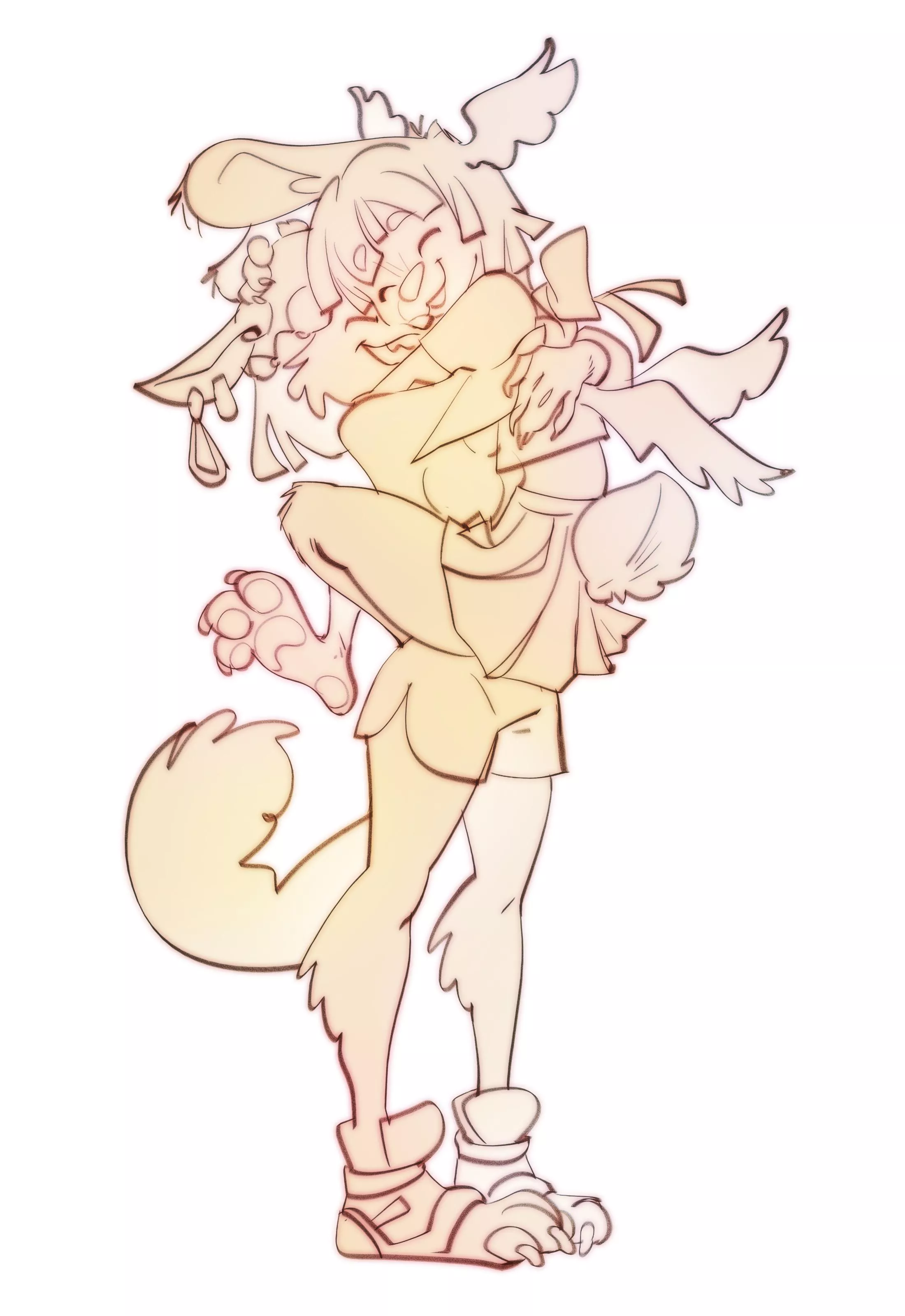 Lemony sweet! Finished client commission for this beautiful couple.My commissions are open starting from $50.