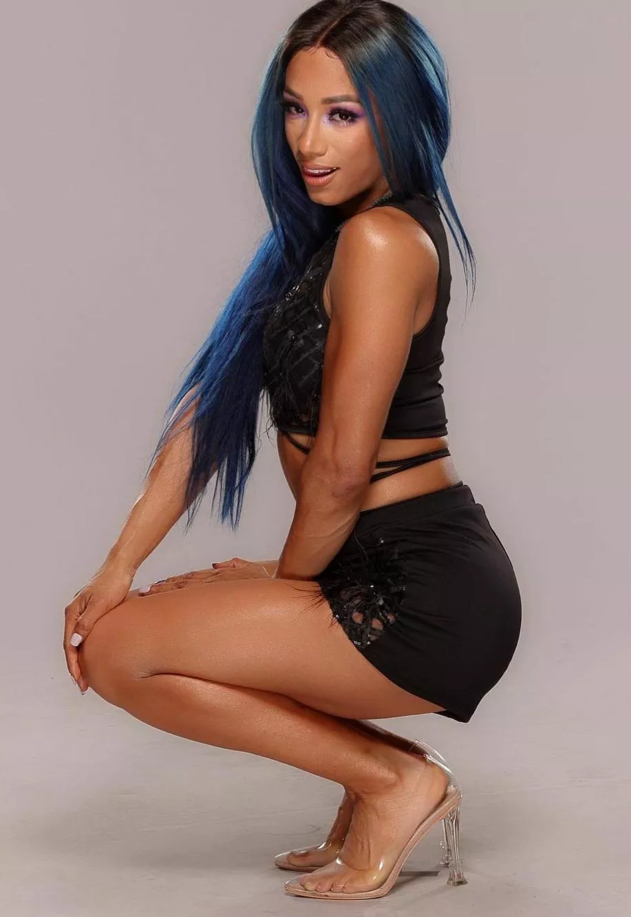 Let's have some fun working it to WWE's Sasha Banks...