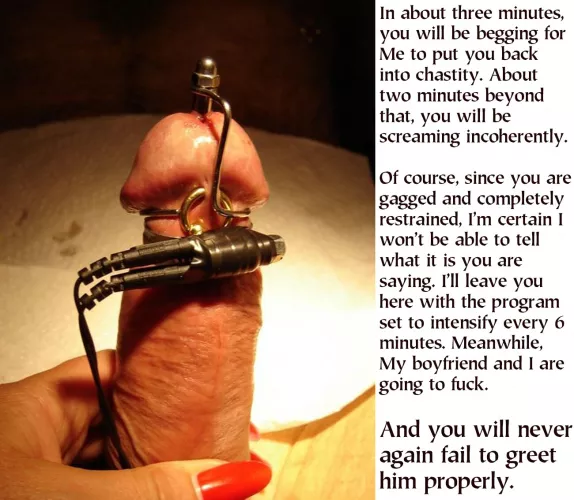 Let's hope it's not leisurely sex…