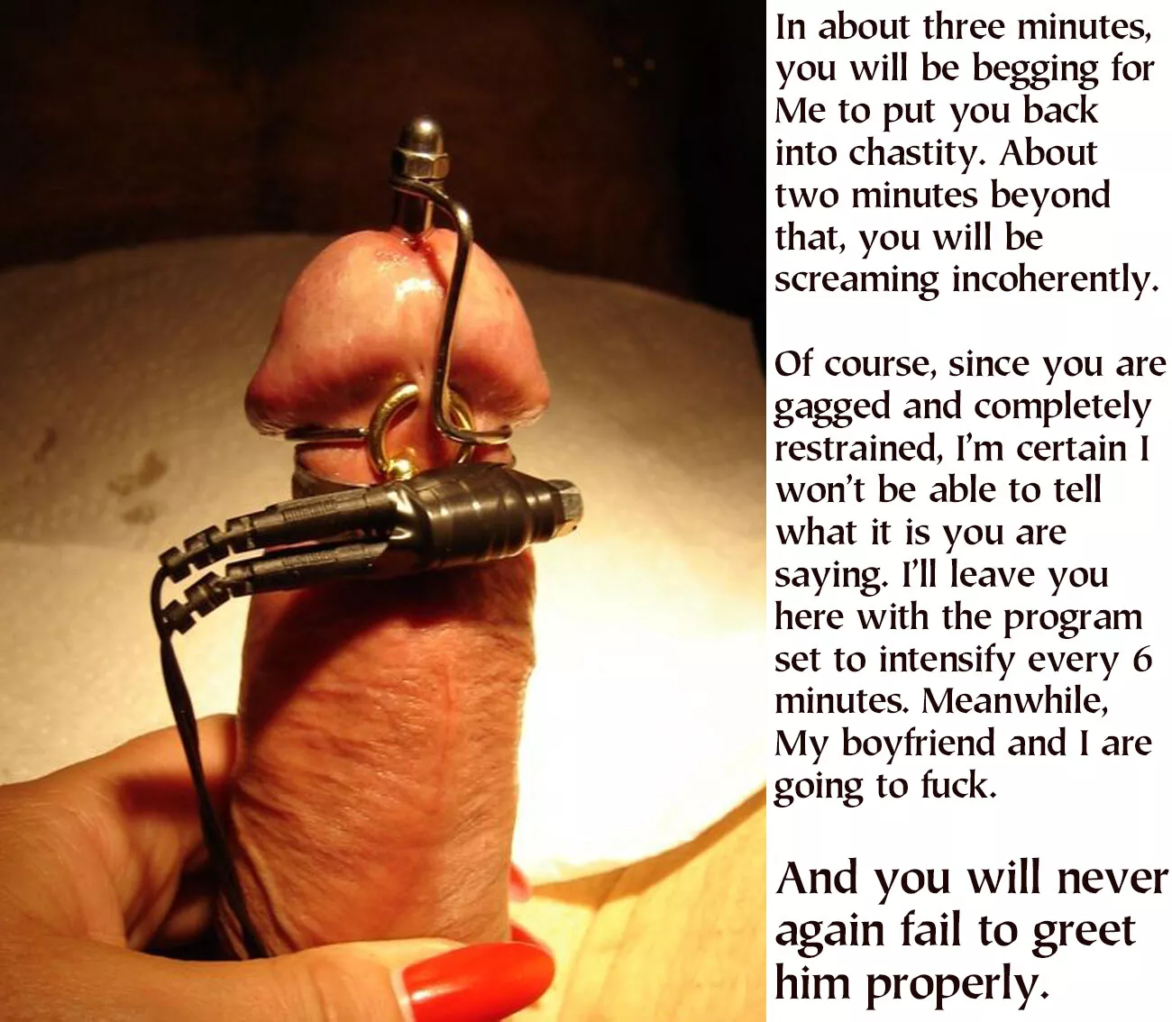 Let's hope it's not leisurely sex…