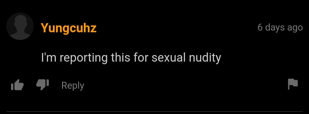 Let's report for sexual nudity