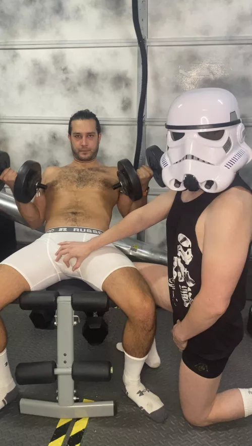 Letβs workout, troopers! Cum join the dark side