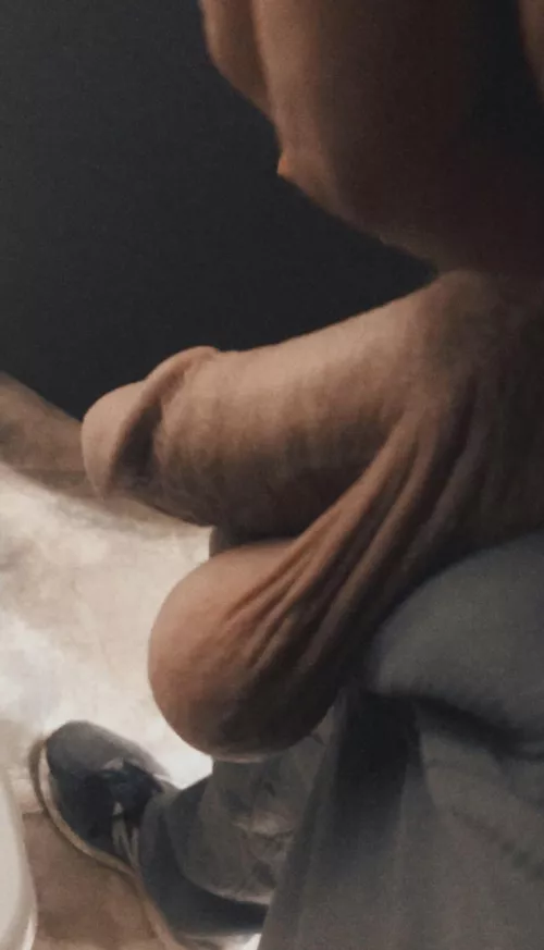 Letting them out in the bathroom stall