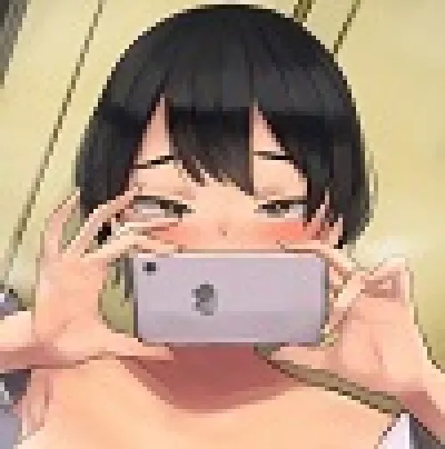 LF color source: 1girl, black hair, phone, mobile phone, hands, blush, holding phone