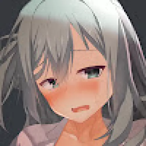 LF color source: crop, face, blush, mouth open, bangs, 1girl, white shirt