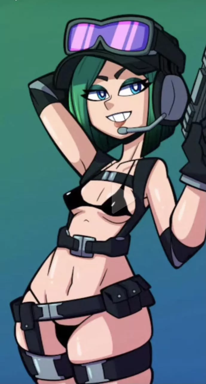 LF Color Source: Green Hair, Bikini, Blue Eyes, Ela Bosak