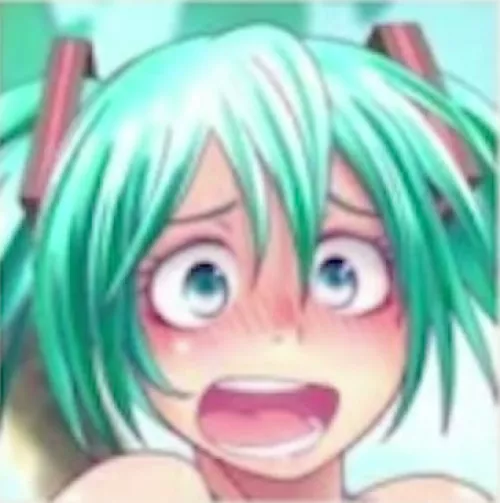 LF Color Source: Hatsune Miku, Blushing, Blue Hair, Open Mouth, Twintails