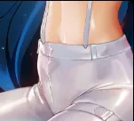 LF Color Source: Midriff, Blue hair, white pants, Vienna, Tights, Virtual youtuber, White belt