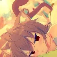 LF color source: Red eyes, Brown hair, cat ears, femboy, trap