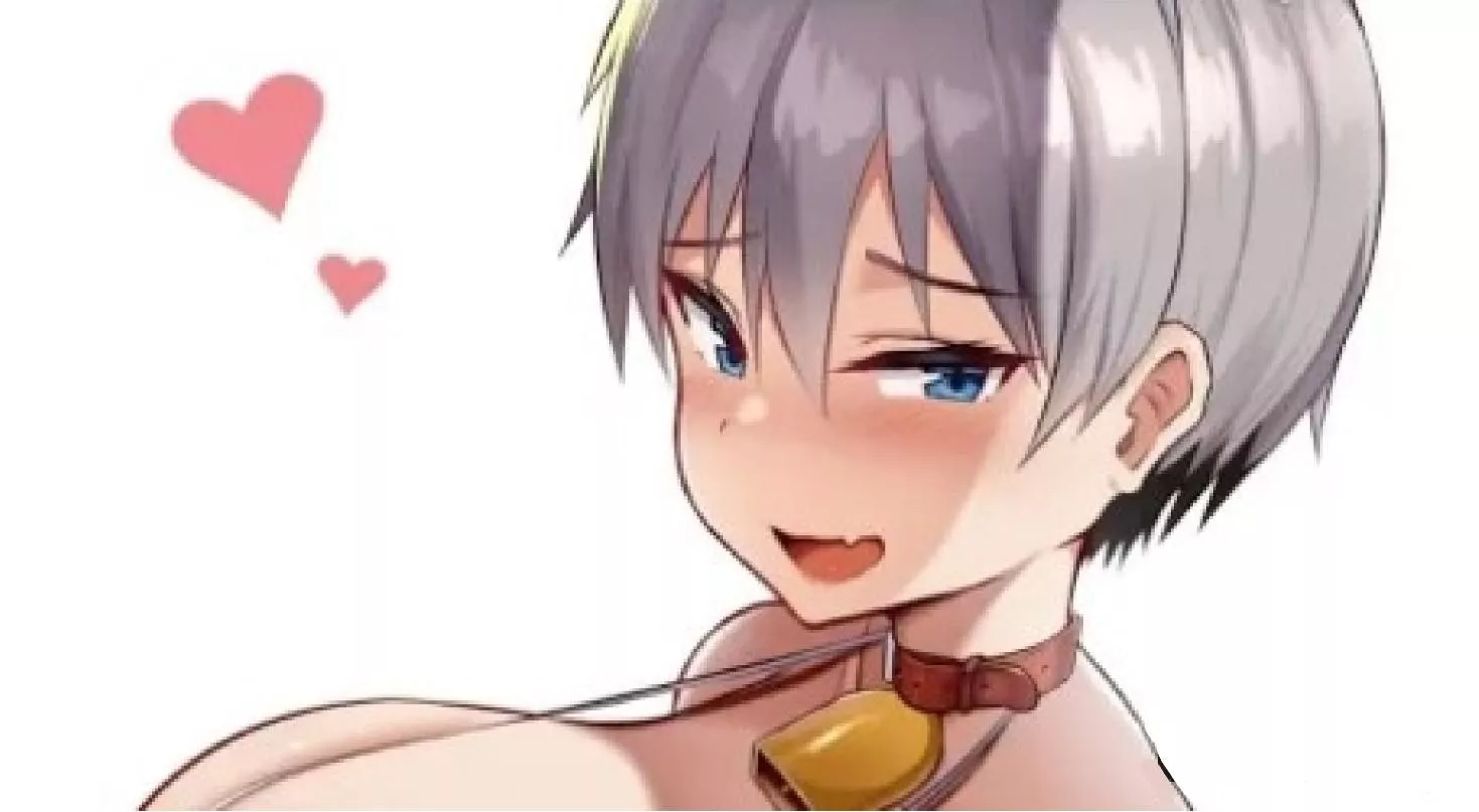 LF Color Source: Short hair, Grey hair, Fang, Choker, Blush, Big boobs, Hearts