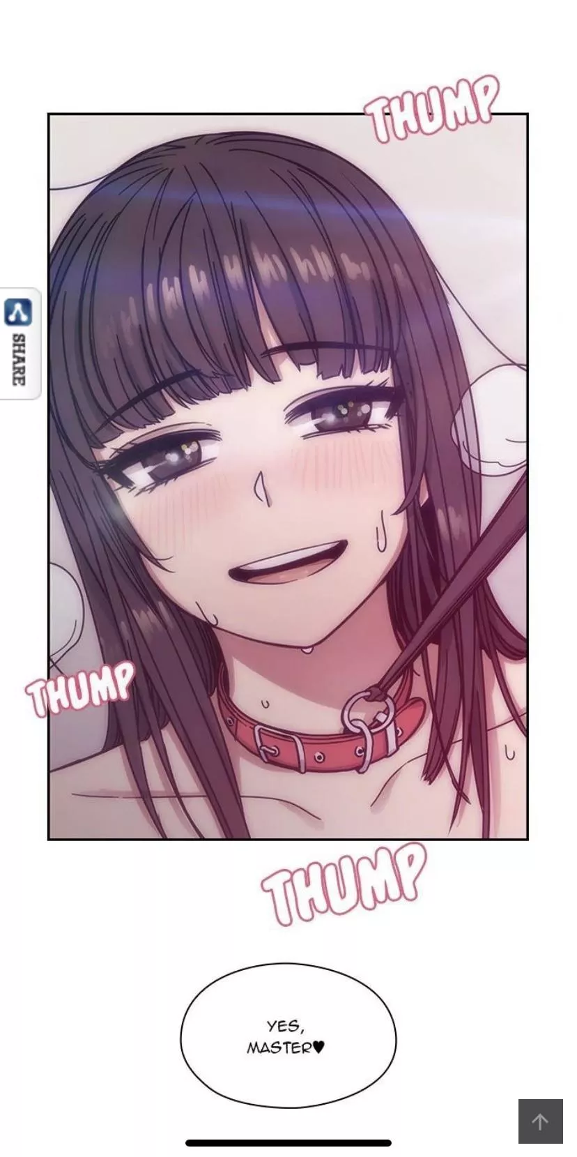 LF Color Source “THUMP” “THUMP” “THUMP” “Yes, MASTER” 1girl