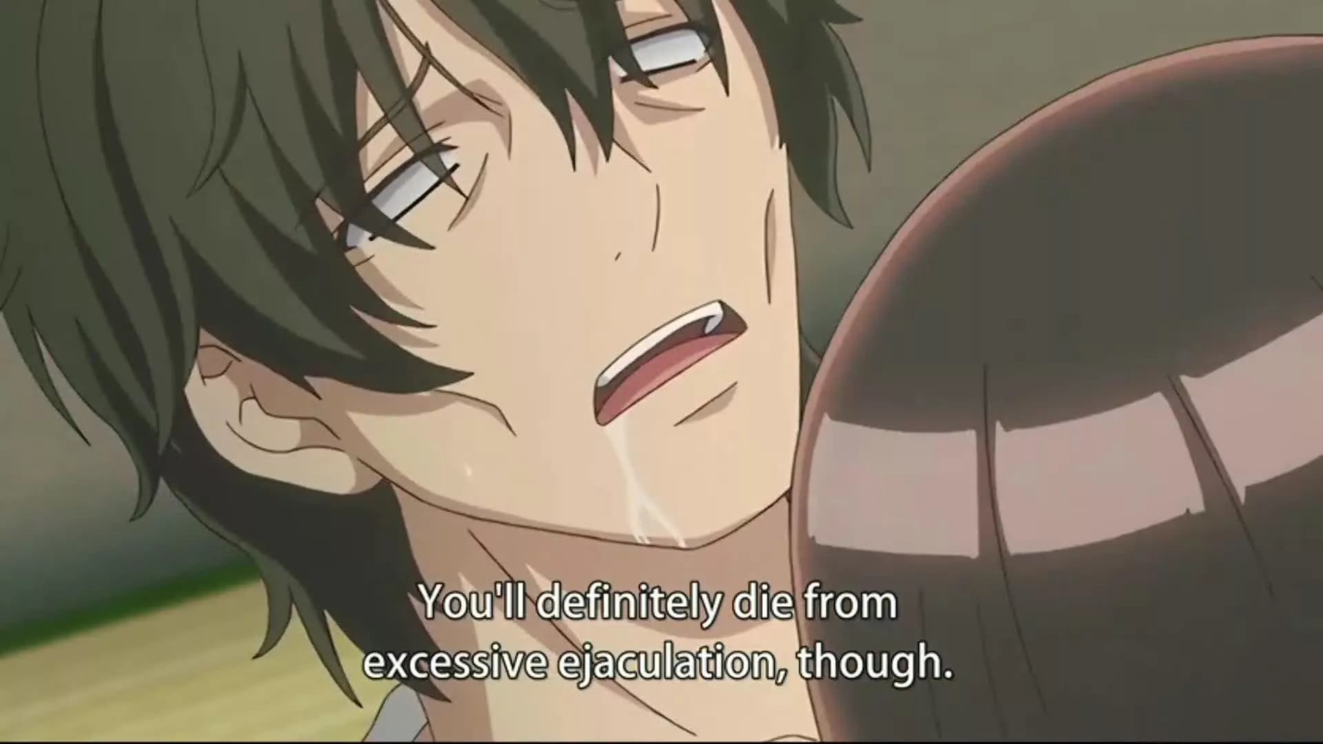 LF Color Source “You’ll definitely die from excessive ejaculation, though” seemingly dying man, probably a girls head LF Color Source “You’ll definitely die from excessive ejaculation, though” seemingly dying man, probably a girls head