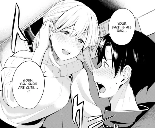 LF Mono Source: 1girl, 1boy, blushing,