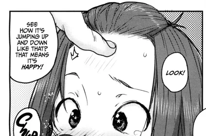 LF Mono Source: 1girl, 1boy, forehead, shorthair, see how it's jumping up and down like that? that means it's happy!, badly cropped LF Mono Source: 1girl, 1boy, forehead, shorthair, see how it's jumping up and down like that? that means it's happy!, badly cropped