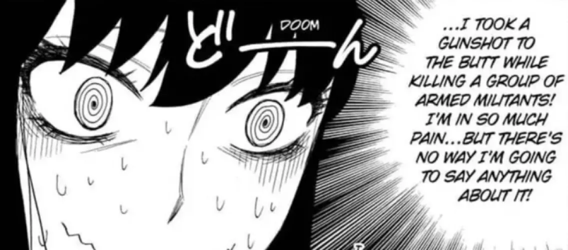 LF Mono Source: 1girl, Blush, spiral eyes, sweat, sfx,