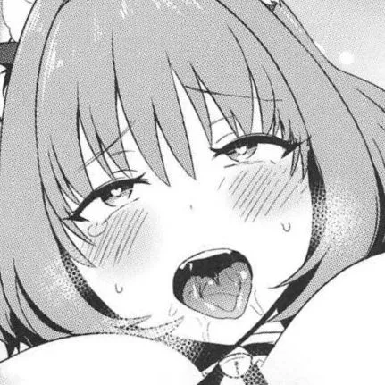 LF Mono Source: 1girl, blushing, short hair, ahegao, heart eyes,