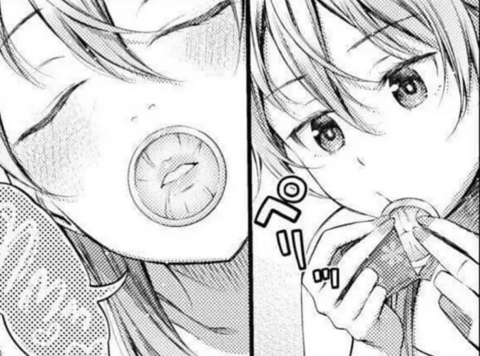 LF Mono Source: 1girl, putting condom in mouth,
