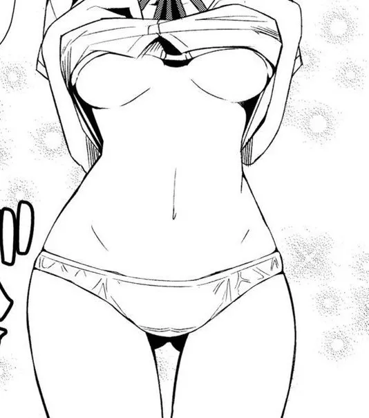 LF Mono Source: 1girl, standing, panties, torso focused, shirt lift, big breasts, hands on own chest