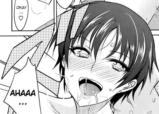 LF Mono Source : okay…“heart”, AHAA…, blush, sweat, saliva, short hair, and earrings