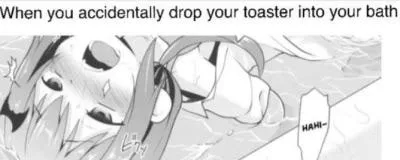 LF Mono Source: When you accidentally drop your toaster into your bath
