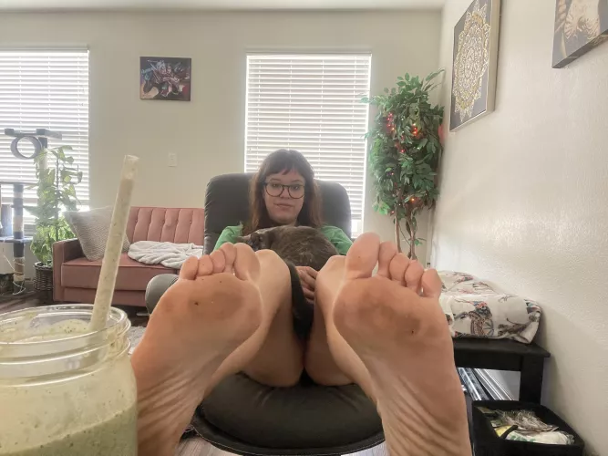 lick them clean