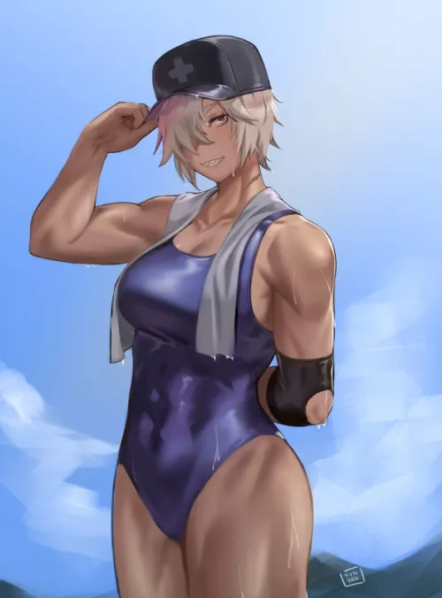 Lifeguard by the Poolside [Original]