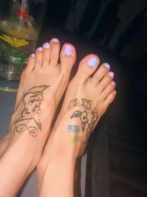 Like my toes 💙💖💙💖