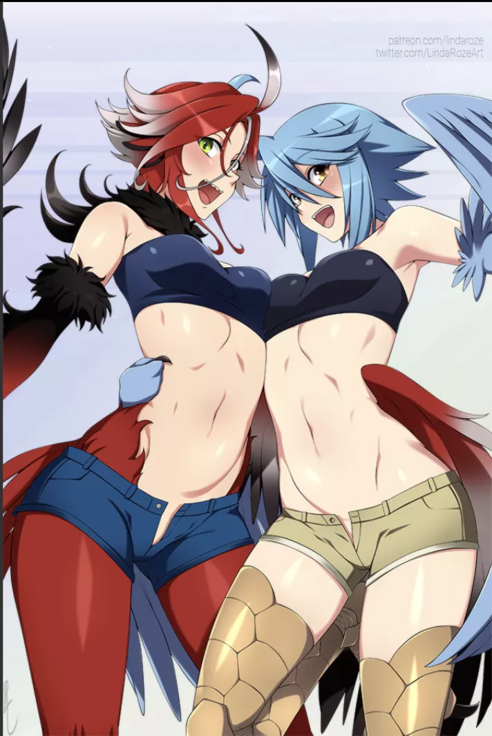 Lily x Papi ~ two sexy feathered ladies ready to be plucked