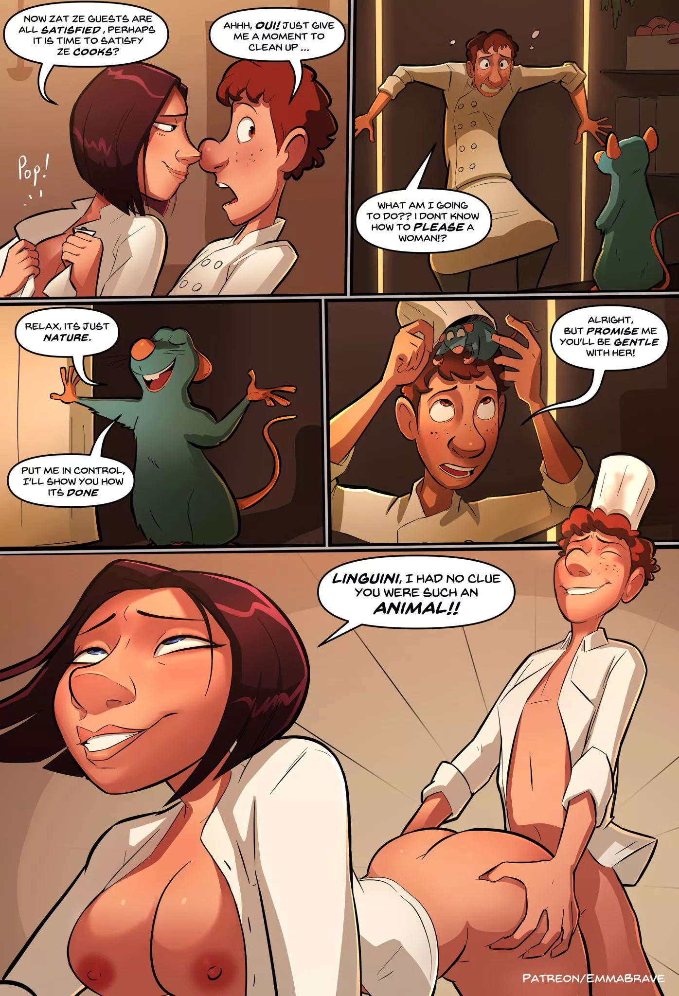 Linguini and Colette (Emmabrave) [Ratatouille] nudes by pokedude3