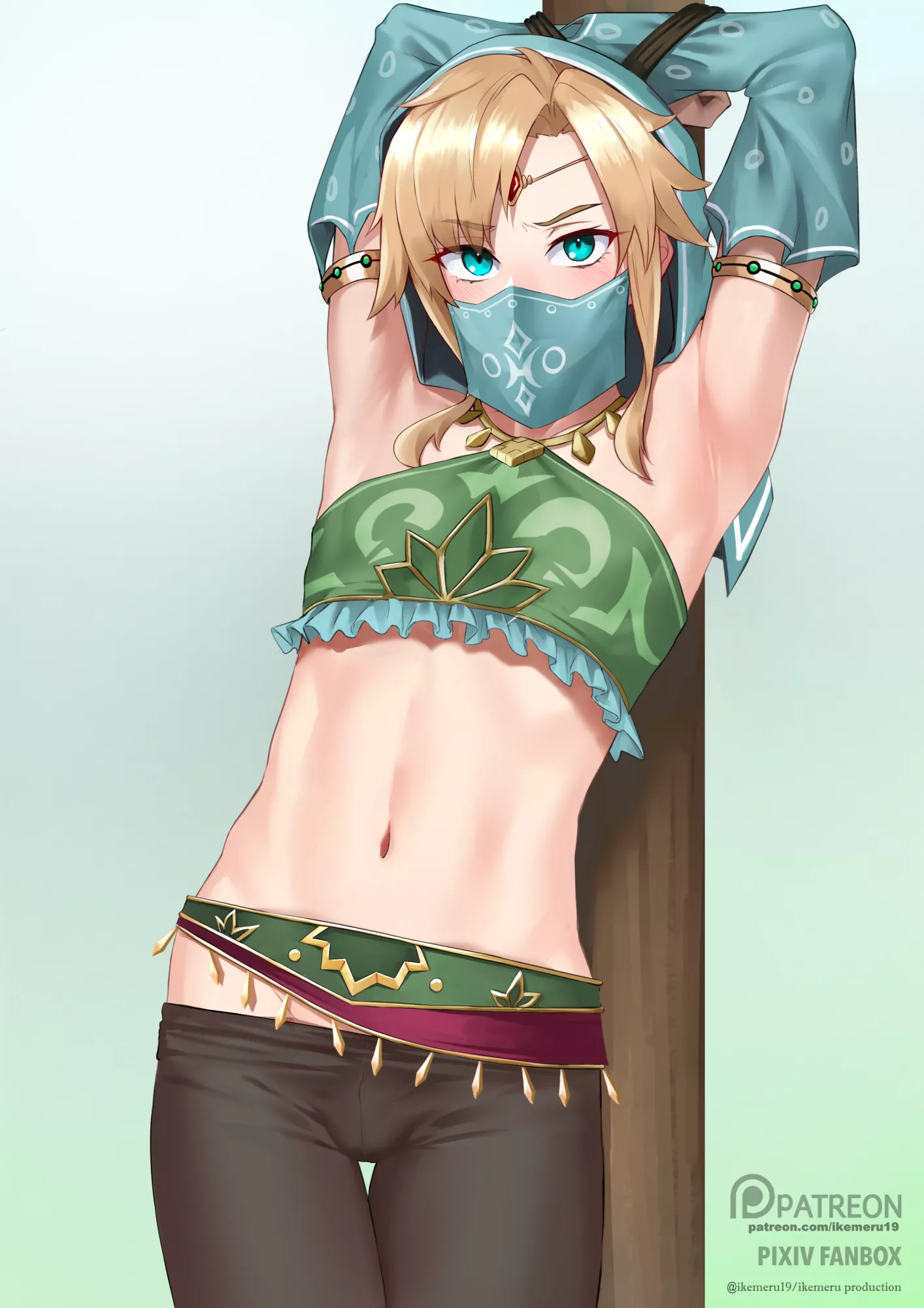 Link all tied up and vulnerable (Ikemeru19) Link all tied up and vulnerable (Ikemeru19)