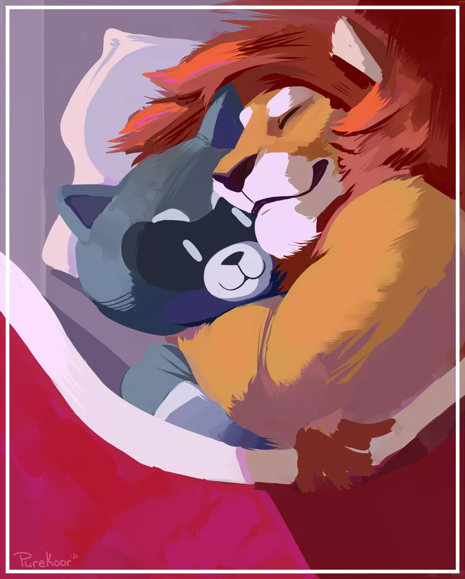 Lion n' Cuddling [PureKoor (art by me)]