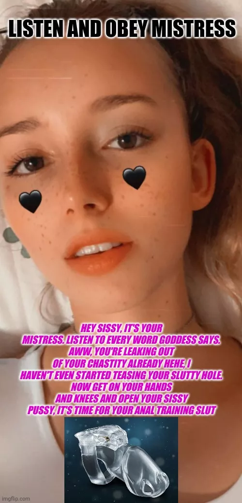 Listen, Obey, Lock that Clit Up