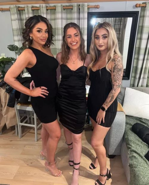 Little black dress trio