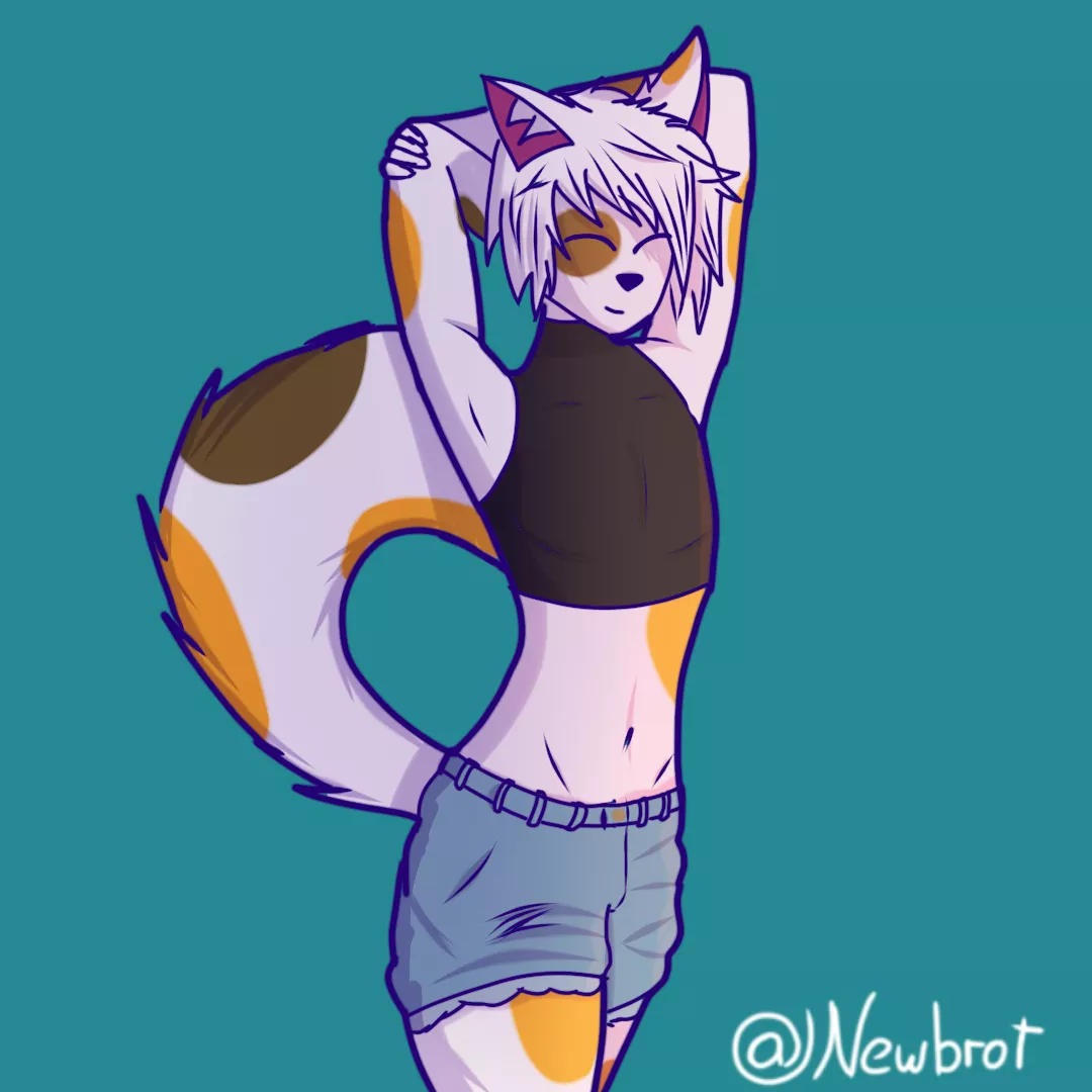 Little cat,First time I draw in this pose but I did it anyway