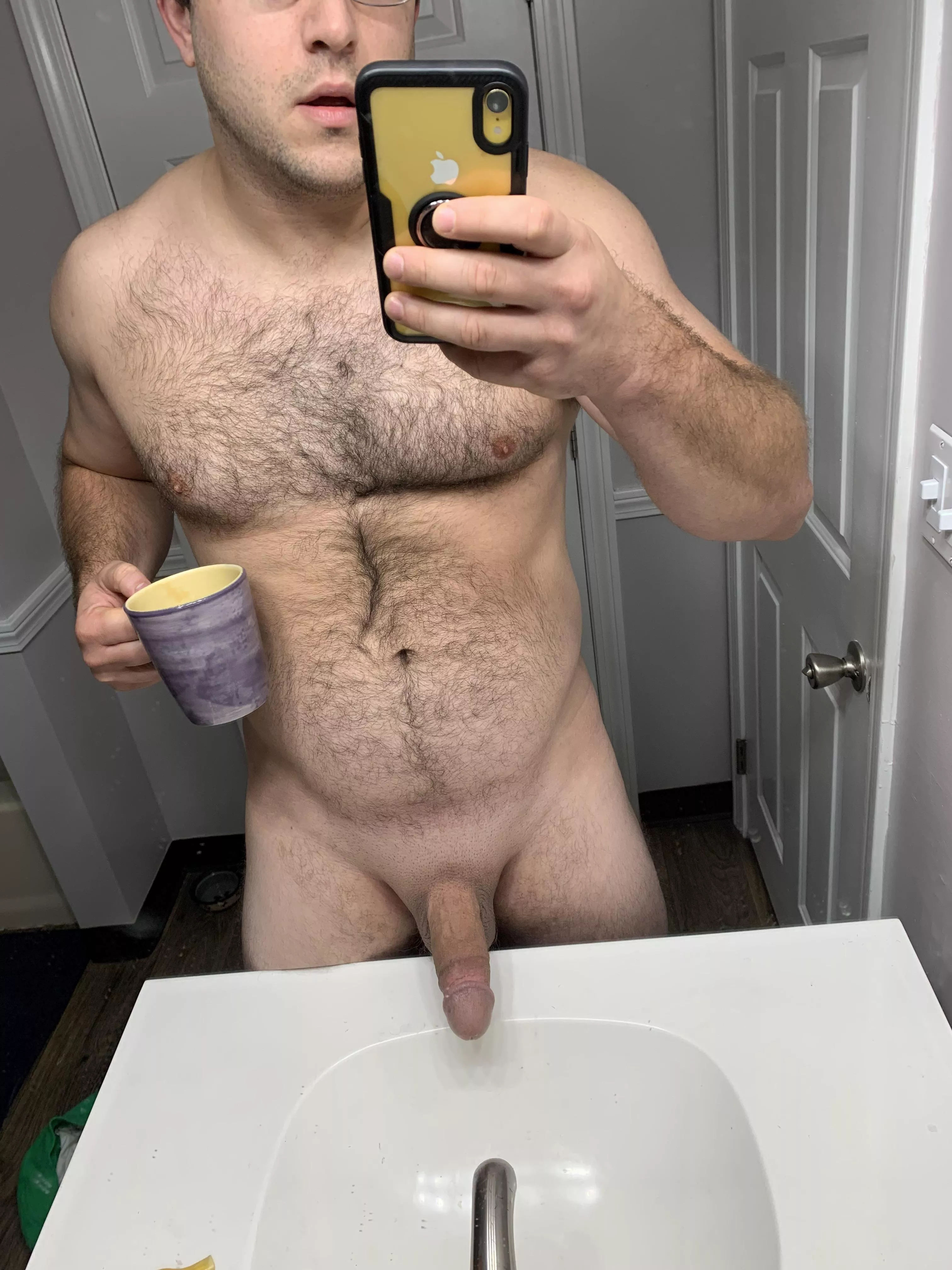 Little coffee and a semi hard dick this morning Little coffee and a semi hard dick this morning
