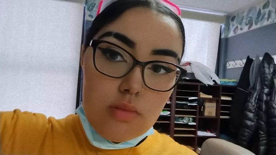 little me being big girl at work today again!