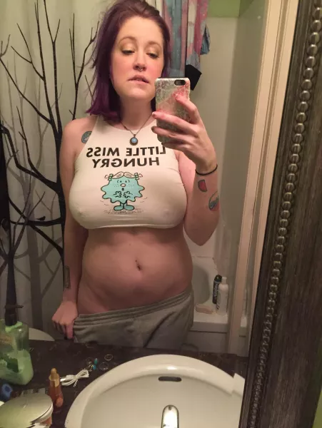 Little miss hungry. Can you guess what Iβm hungry for? π