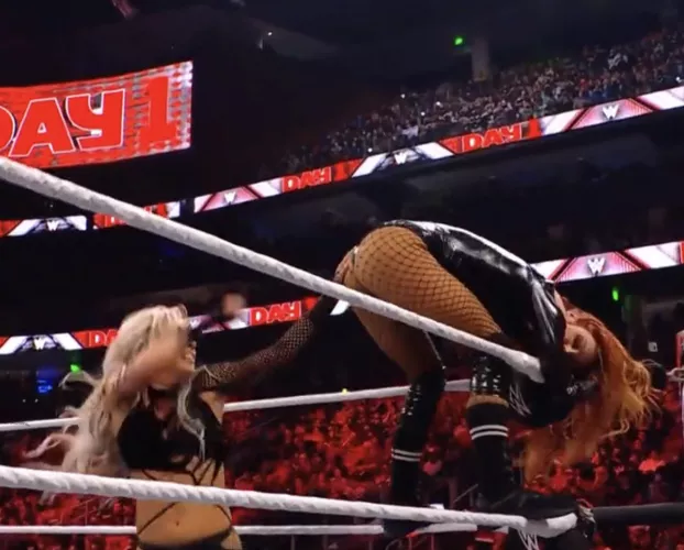 Liv getting a handful of Becky’s butt
